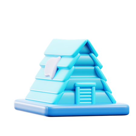 Wooden House  3D Icon