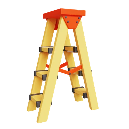 Wooden Ladder  3D Icon