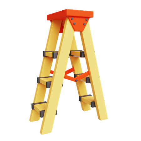 Wooden Ladder  3D Icon