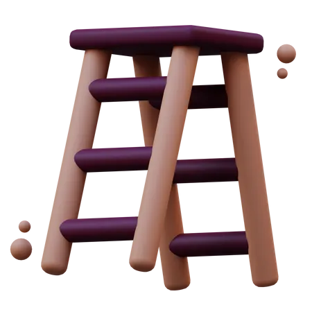 Wooden Ladder  3D Icon