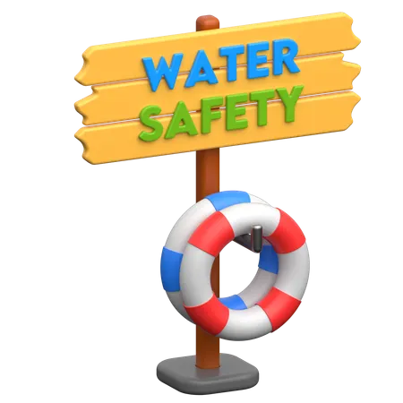 Wooden Lifebuoy Stand  3D Icon