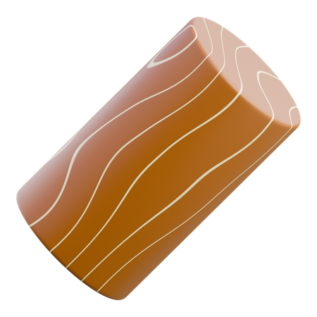 Wooden Log  3D Icon