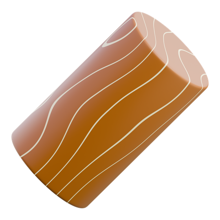 Wooden Log  3D Icon