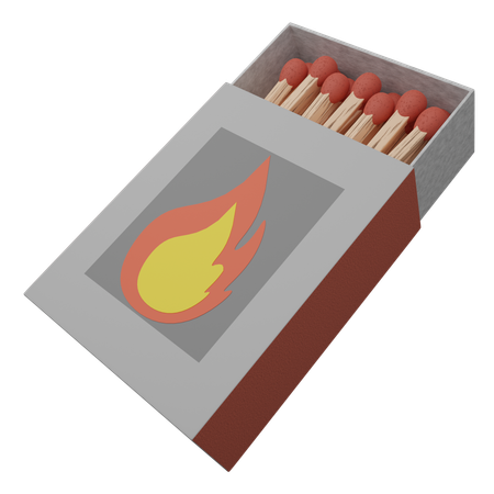 Wooden Match  3D Icon