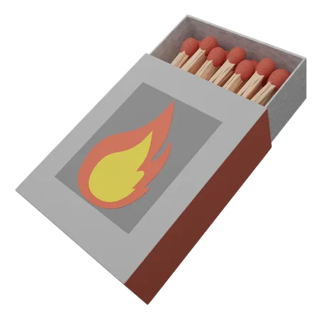 Wooden Match  3D Icon