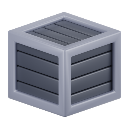 木箱  3D Icon