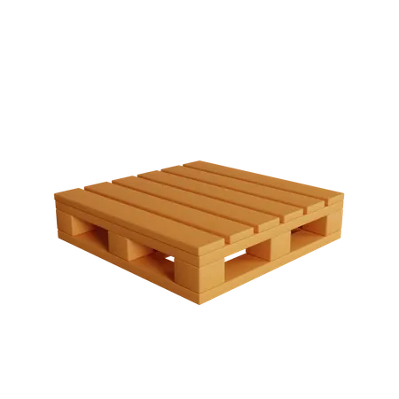 Wooden Pallet  3D Icon