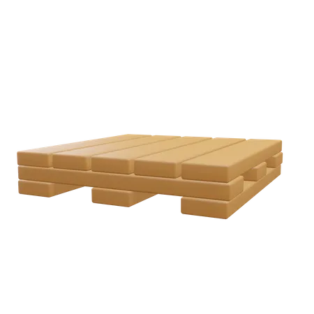 Wooden Pallet Expedition Icon Illustration 3D Icon