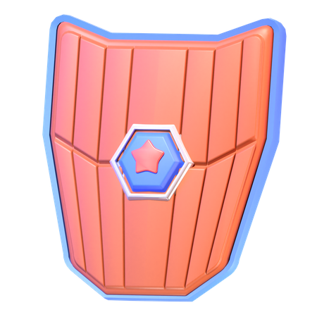 Wooden Shield  3D Icon