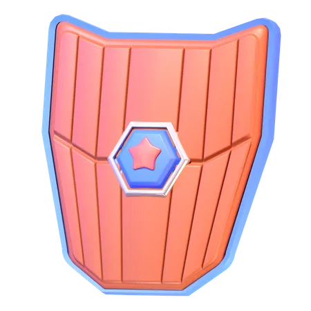 Wooden Shield  3D Icon