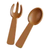 Wooden Spoon and Fork