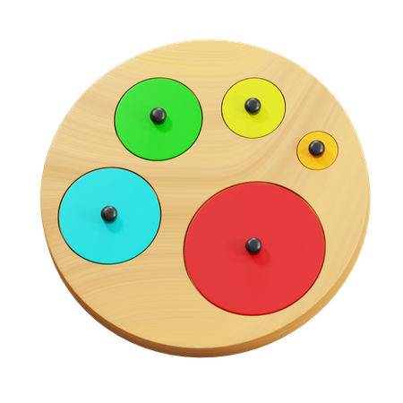 Wooden Stacking Toys  3D Icon