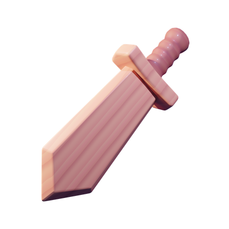 Wooden Sword  3D Icon