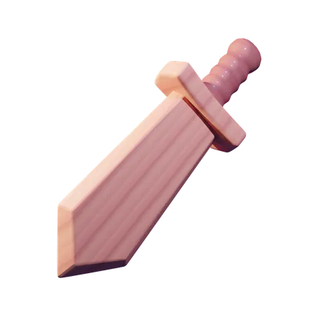 Wooden Sword  3D Icon