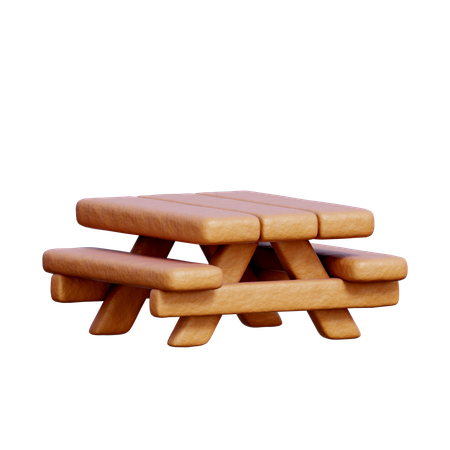 Wooden Table  3D Icon