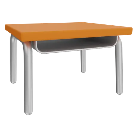 Wooden Table  3D Illustration