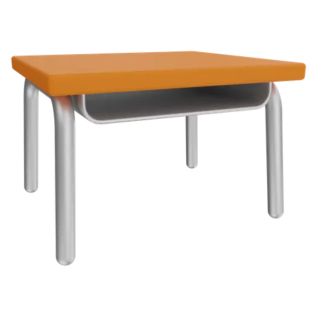 Wooden Table 3D Illustration
