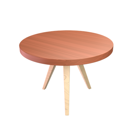 Wooden Table 3D Icon