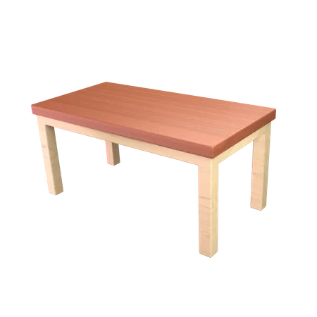 Wooden Table 3D Icon