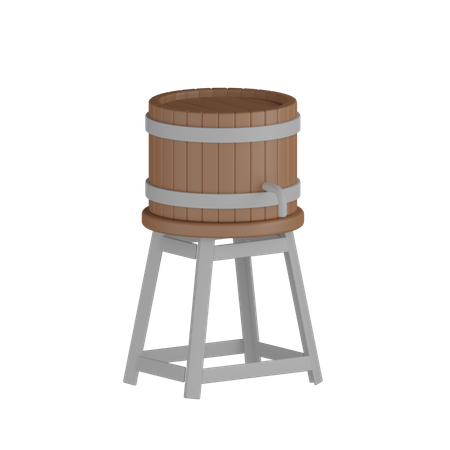 Wooden Tank  3D Icon