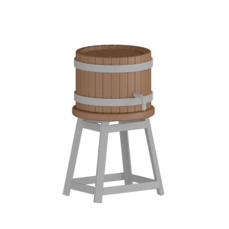 Wooden Tank  3D Icon