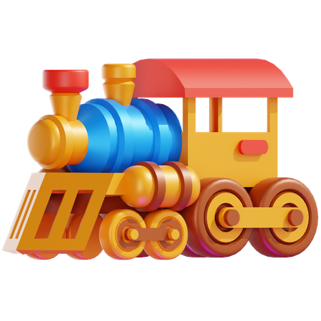 WOODEN TRAIN  3D Icon