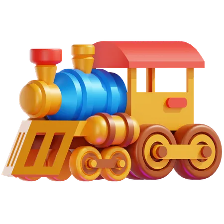 WOODEN TRAIN  3D Icon