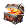 3d wooden treasure chest illustration