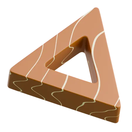 Wooden Triangular Frame  3D Icon
