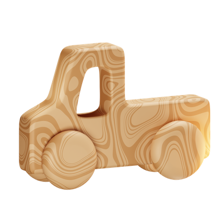 Wooden Truck  3D Icon