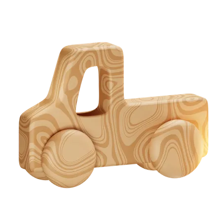 Wooden Truck  3D Icon