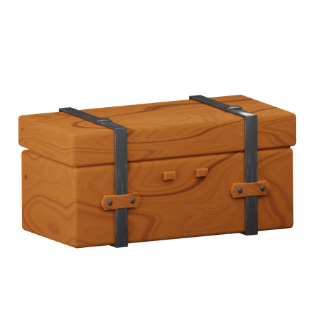 Wooden Trunk  3D Icon