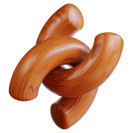 Woodgrain Shapes  3D Icon