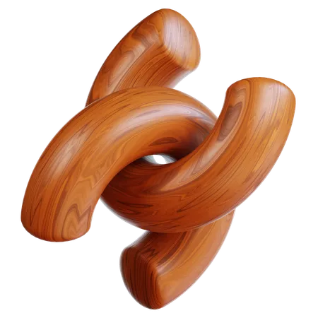 Woodgrain Shapes  3D Icon