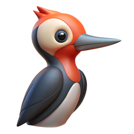 Woodpecker Pecking  3D Icon