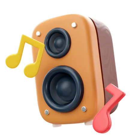3 D Birthday Icon Speaker 3D Icon