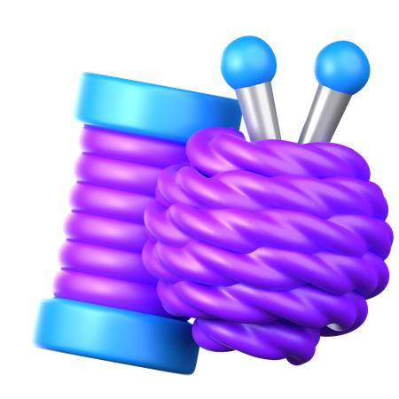Wool crafting  3D Icon