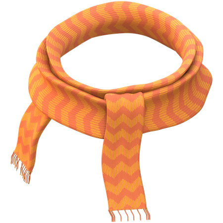 Wool Scarf  3D Icon