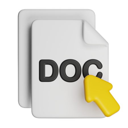 Word Document  3D Icon