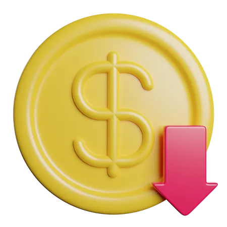 달러 돈 금융 3D Icon