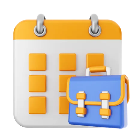 Work Calendar  3D Icon