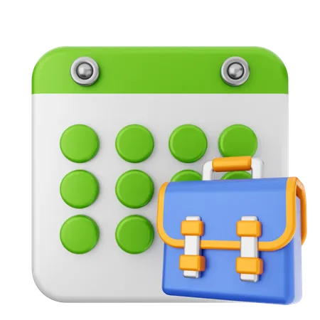 Work Calendar  3D Icon