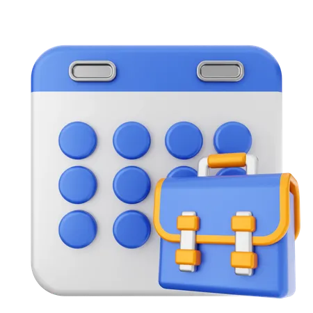 Work Calendar  3D Icon