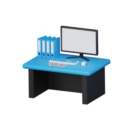 Work desk  3D Icon