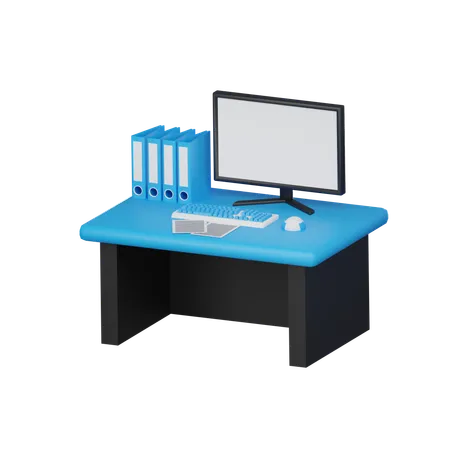 Work Desk 3 D Icon 3D Icon