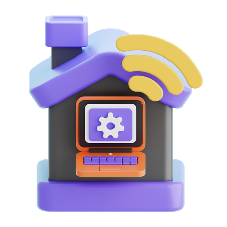 Work From Home  3D Icon