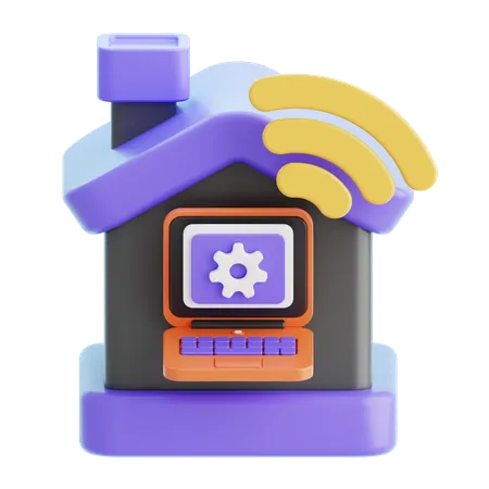 Work From Home  3D Icon