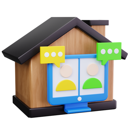 Work From Home  3D Icon