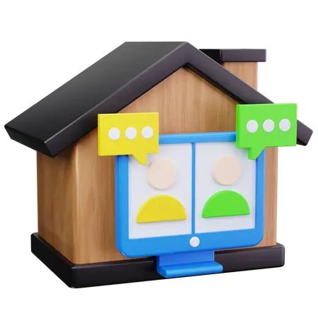 Work From Home  3D Icon