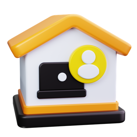 Work From Home  3D Icon